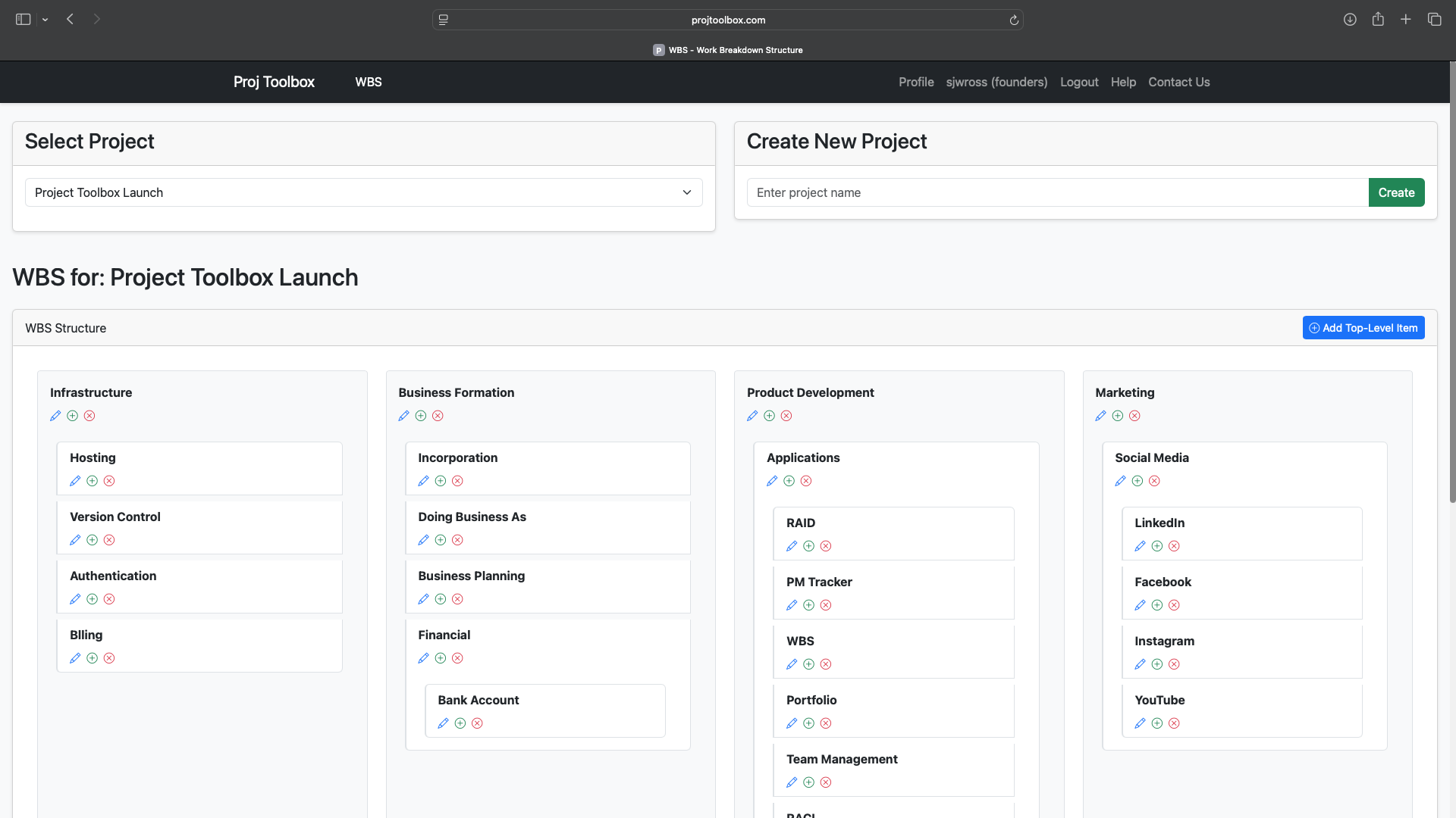 Work Breakdown Structure Tool